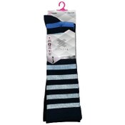 Wholesale - 2pk S/M LADIES FASHION BLACK PATTERN COMPRESSION SOCKS C/P 60, UPC: 194587069564